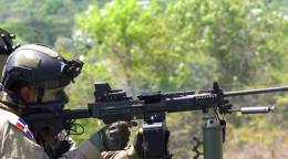 Ametralladora ligera IMI Negev NG5 LMG de 5,56 mm montada sobre un veh�culo. (Foto: ERD)