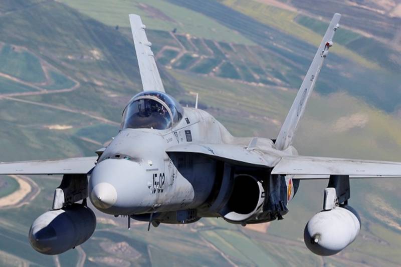 F-18 en misión de Policía Aérea en el Báltico (Ministerio de Defensa) F-18 en misión de Policía Aérea en el Báltico (Ministerio de Defensa)