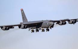 Bombardero Boeing B-52H Stratofortress de la Fuerza A�rea de los Estados Unidos (Foto: Rub�n Galindo)