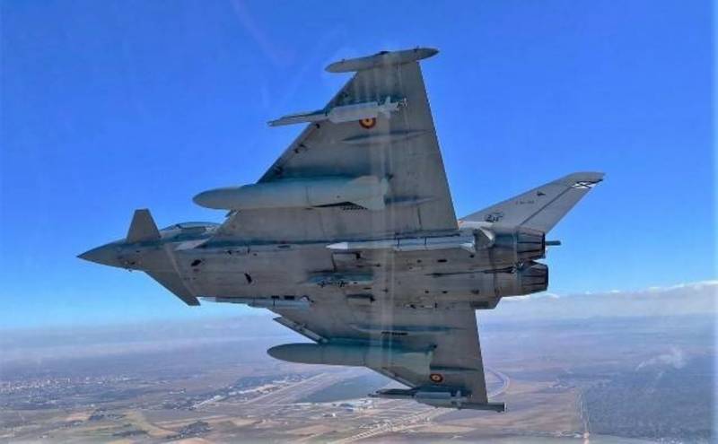 Eurofighter armado con misiles “Meteor”. (foto Eurofighter) Eurofighter armado con misiles “Meteor”. (foto Eurofighter)