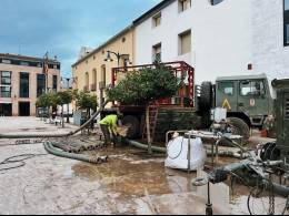 Medios desplegados por el Ministerio de Defensa en Valencia (Unidad Militar de Emergencias)
