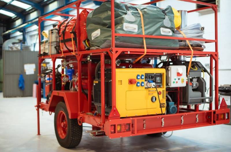 Estación de descontaminación NBQ/TIM sobre remolque desarrollada y fabricada por ITE y KFT (ITE) Estación de descontaminación NBQ/TIM sobre remolque desarrollada y fabricada por ITE y KFT (ITE)