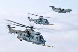 Los Caracal de Airbus pueden recibir combustible en vuelo si cuentan con una percha que podra instalarse en los Cougar de las FAMET. (Airbus)