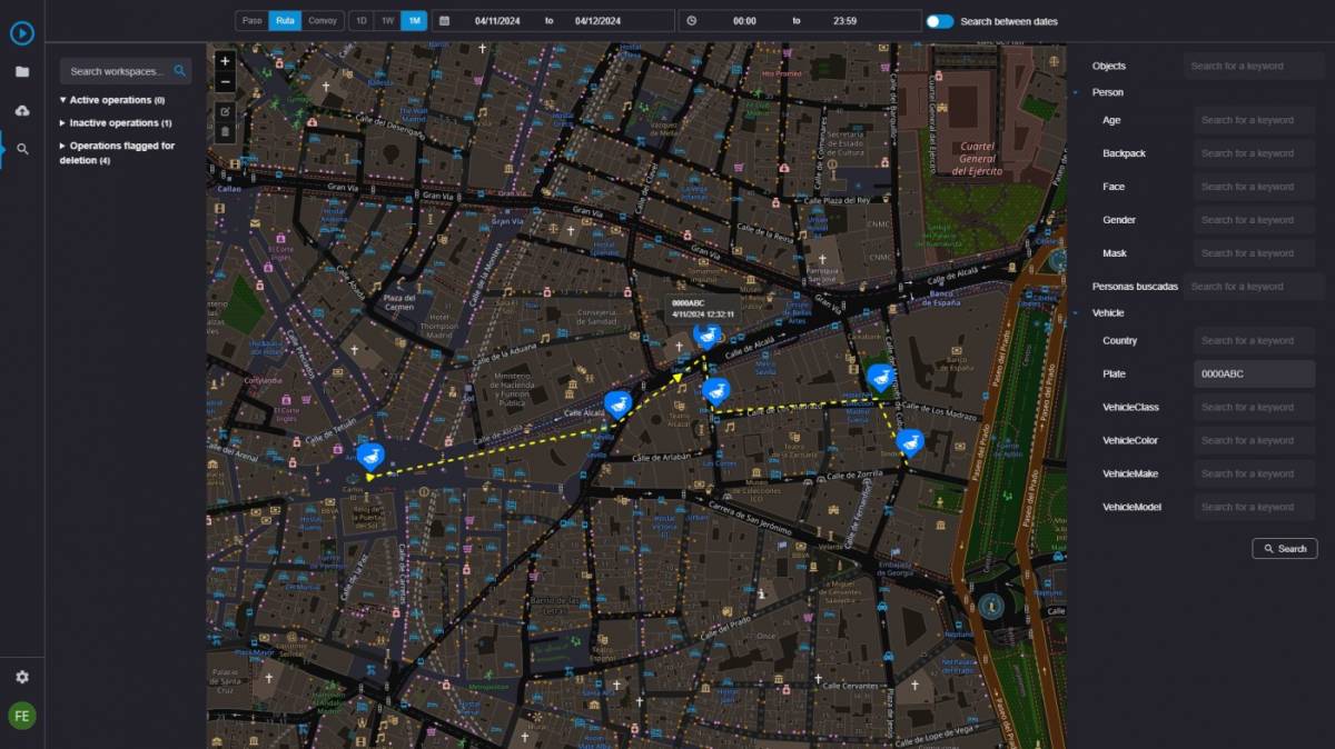 Captura del software Intelion con la funcionalidad de rutas, es una herramienta útil para seguir el progreso de un vehículo a través del tiempo. Captura del software Intelion con la funcionalidad de rutas, es una herramienta útil para seguir el progreso de un vehículo a través del tiempo.