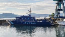 La patrullera Peregrino I, del modelo Rodman 111, lista para su entrega a la AEAT. (foto Rodman)