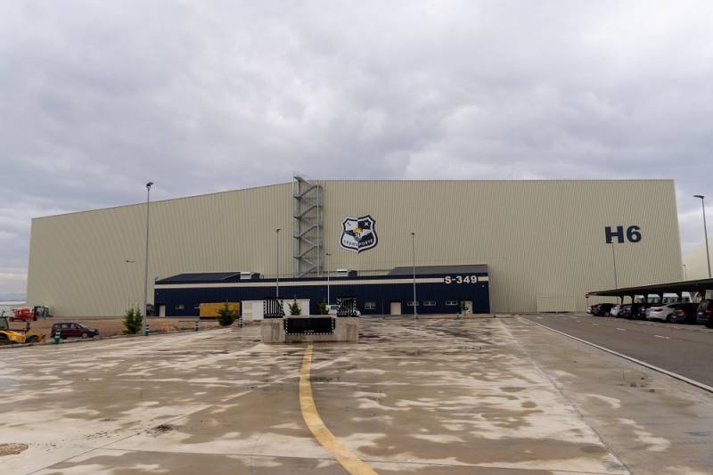 El nuevo hangar de la base aérea de Zaragoza. (Ejército del Aire) El nuevo hangar de la base aérea de Zaragoza. (Ejército del Aire)