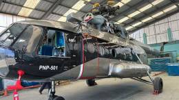 El restaurado helicptero Mi-17-1B con matrcula BNP 501.