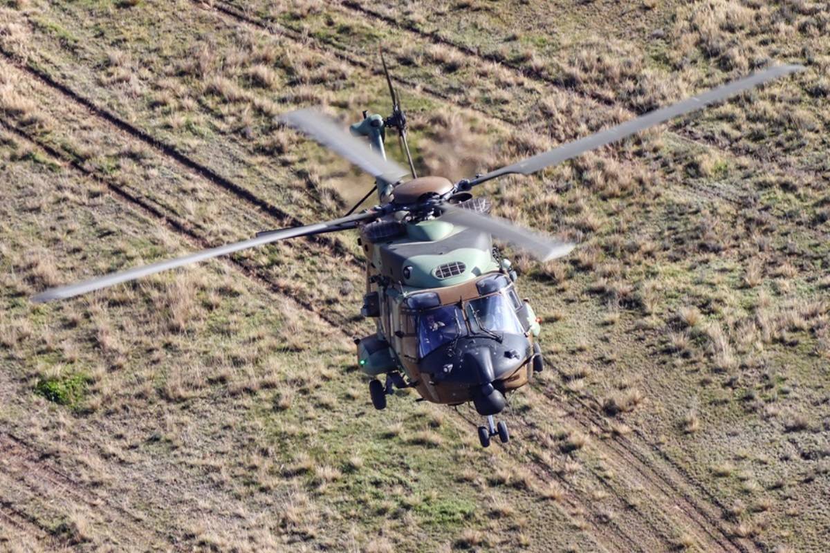 El BHELMA III cuenta con una dotación de vuelo de 15 NH90, suministrados por Airbus Helicopters España. (foto Rubén Galindo) El BHELMA III cuenta con una dotación de vuelo de 15 NH90, suministrados por Airbus Helicopters España. (foto Rubén Galindo)