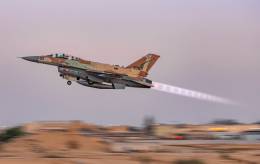 Avin de combate F-16l de la Fuerza Area de Israel 