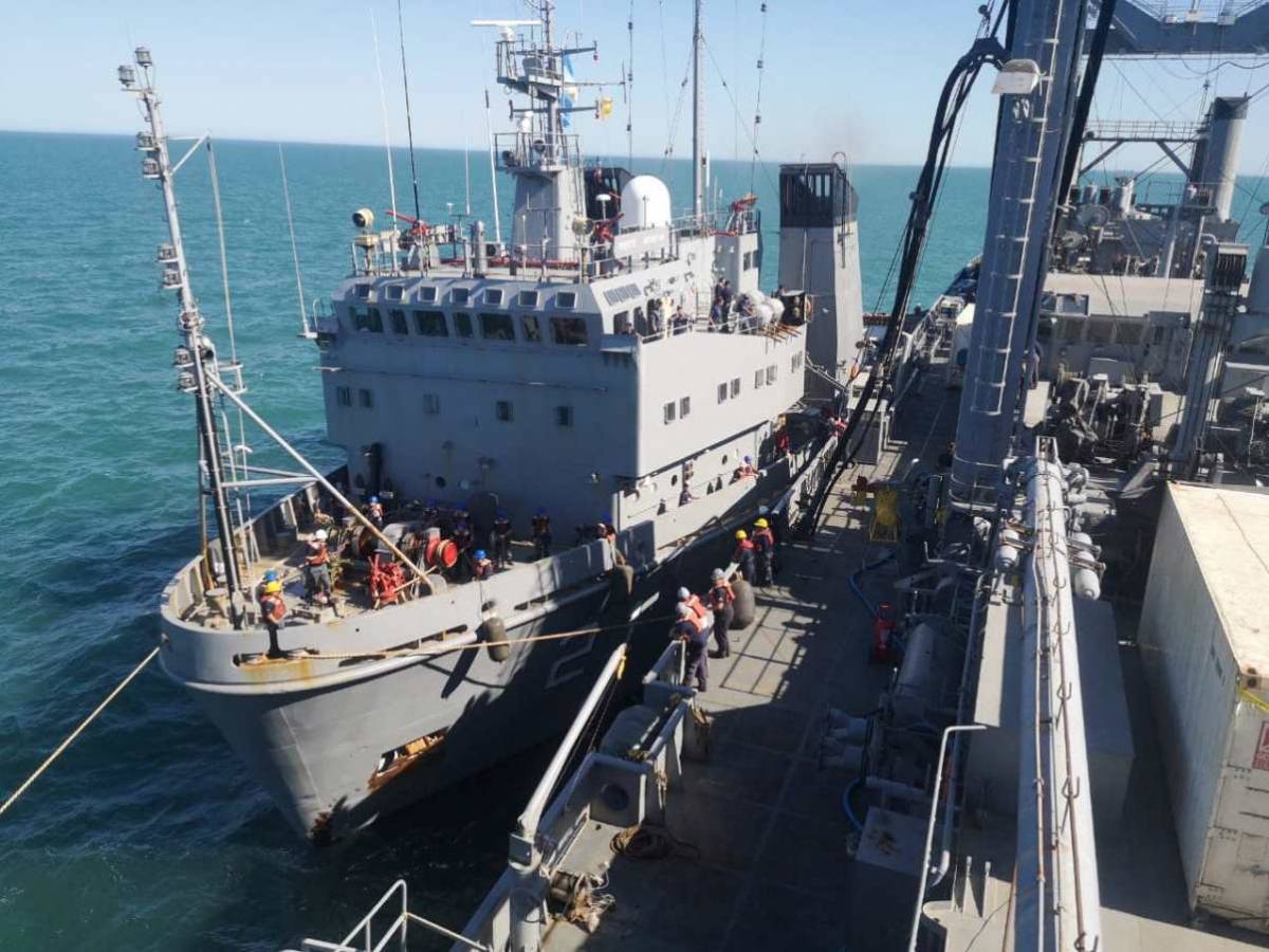El buque logístico ‘Patagonia’ de la Armada Argentina (ARA) El buque logístico ‘Patagonia’ de la Armada Argentina (ARA)