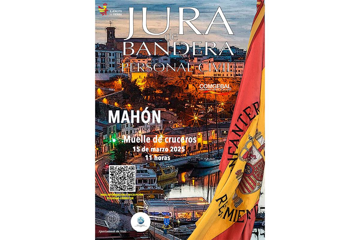 Cartel de la Jura de Bandera de Mahón. Cartel de la Jura de Bandera de Mahón.