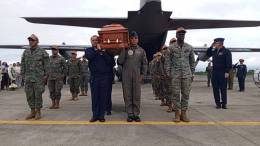 Ceremonia de ltimo adis al teniente coronel Porfirio Cedeo Cedeo, comandante del Grupo de Operaciones Especiales de la Fuerza Area Ecuatoriana. (Foto: FAE)
