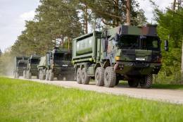 Camiones de transporte logstico de Rheinmetall. (Rheinmetall)