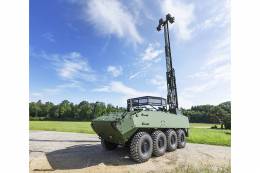 El Piranha 5 ser� la plataforma m�vil que proveer� movilidad y protecci�n al sistema. (GDELS)