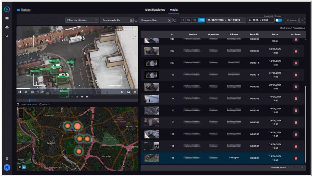 Con ayuda de las coordenadas GPS de los UAV se puede situar la acción con precisión. Con ayuda de las coordenadas GPS de los UAV se puede situar la acción con precisión.