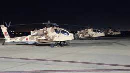 Dos de los nuevos helicpteros de ataque Apache marroques.