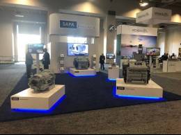 El stand de la compaa en AUSA (SAPA)