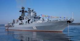El destructor Severomorsk, ser posiblemente el buque insignia de la Flota del Bltico de la Armada de Rusia. (foto BSKY)