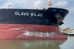 Daos en el buque tanque de Transpetro "Olavo Bilac.
