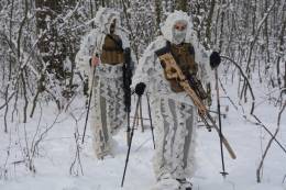 Los tiradores de lite de la Infantera de Marina en Rumana