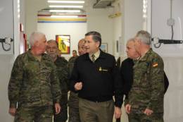 El JEME, general de Ejrcito Amador Enseat y Berea, en una visita reciente al Cuartel General de la Fuerza Terrestre (Ejrcito de Tierra)