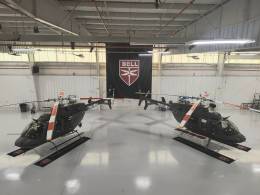 Dos helic�pteros Bell 407. (Bell Helicopters)