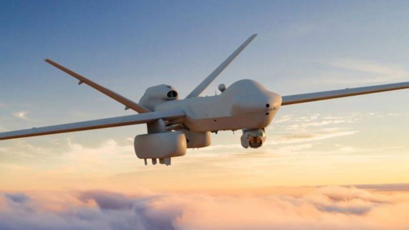 Imagen digital del pod SOAR, bajo el plano derecho de un MQ-9. (foto GA-ASI) Imagen digital del pod SOAR, bajo el plano derecho de un MQ-9. (foto GA-ASI)