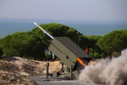 Sistema de misiles NASAMS en accin. (foto: KONGSBERG)