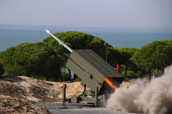 Sistema de misiles NASAMS en accin. (foto: KONGSBERG)