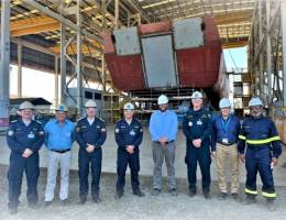 Visita de la delegacin chilena a las instalaciones de Itaja. 