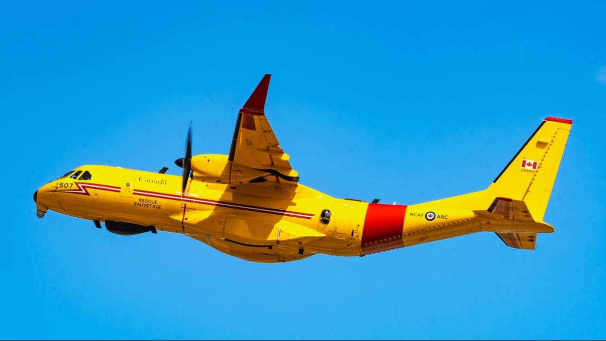 Uno de los Airbus CC-295 Kingfisher de la Real Fuerza Area de Canad en fase de despegue. (Foto RCAF)