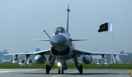 Uno de los Chengdu J-10C de la Fuerza Area de Pakistn. (foto Pakistan Air Force)