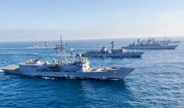 Varios buques de la Armada de Chile. (foto: Armada de Chile)