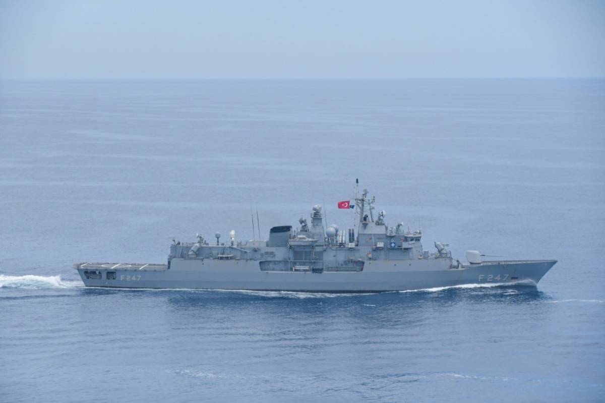 Fragata turca que estará en Barcelona. Fragata turca que estará en Barcelona.