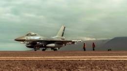 Un avi�n de combate F-16 de la Fuerza A�rea de Chile. (foto. Fuerza A�rea de Chile) 