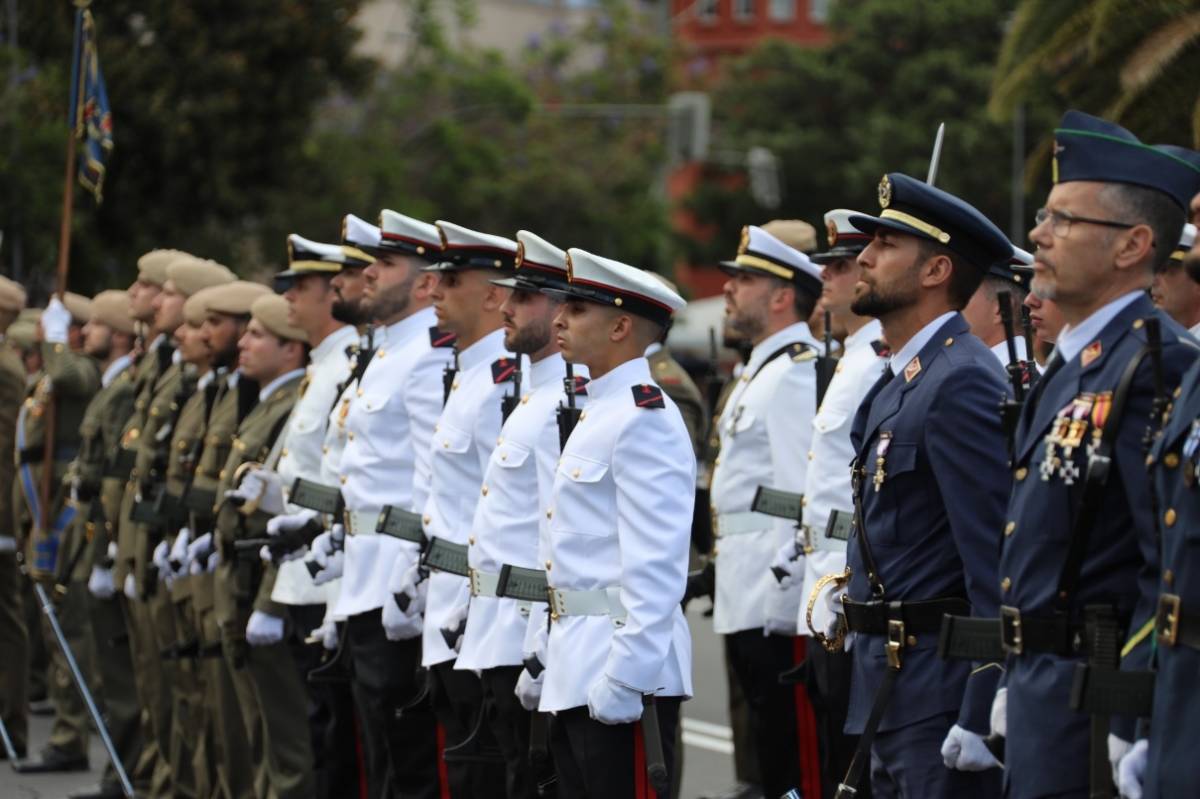 Representación de las Fuerzas Armadas. Foto archivo DIFAS 24. Representación de las Fuerzas Armadas. Foto archivo DIFAS 24.