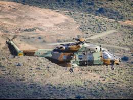 Un helic�ptero NH-90 del BHELMA III como el que ser� expuesto en Pamplona. (foto: Esteban Maiza)