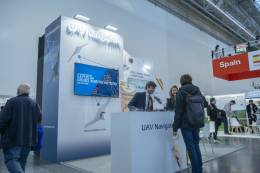 El estand de la empresa.