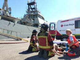 Un escenario del ejercicio MARSEC en Cartagena. (foto: Armada)