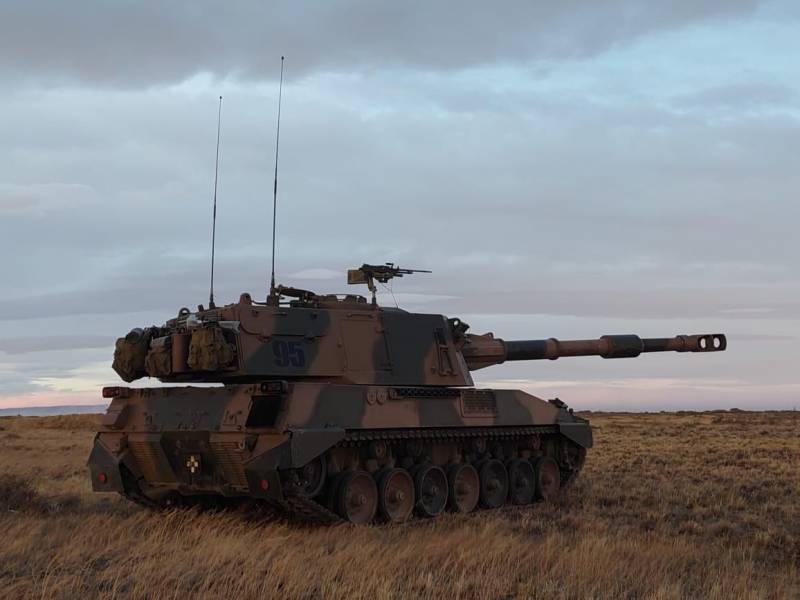 Un vehículo de artillería Palmaria del Ejército Argentino. (foto: Ejército Argentino) Un vehículo de artillería Palmaria del Ejército Argentino. (foto: Ejército Argentino)