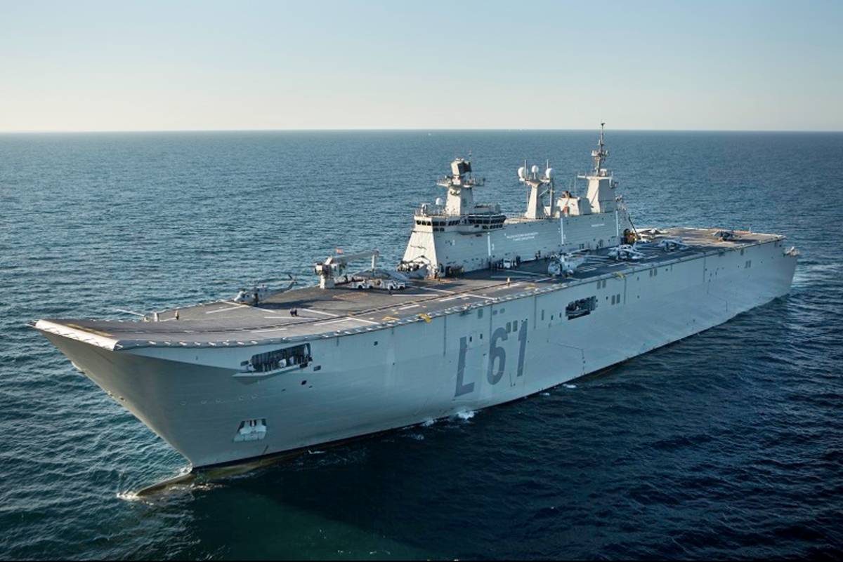 El LHD “Juan Carlos I” de la Armada. (foto: Armada) El LHD “Juan Carlos I” de la Armada. (foto: Armada)