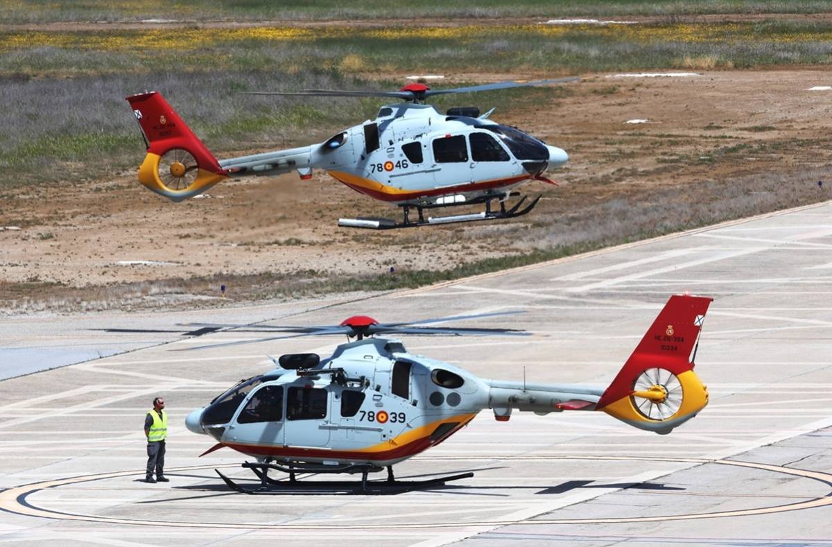 El helicpteros H135 se ha demostrado como un eficaz medio en la EMH. (foto Julio Maz)