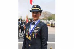 Alferez FAP Ashley Vargas Mendoza.
