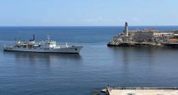 Arrib� al Puerto de La Habana del buque oceanogr�fico ruso Admiral Vladimirskiy. (Foto: Embajada de Rusia en Cuba)