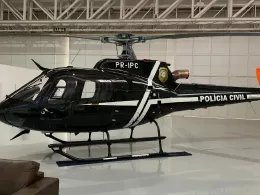El helicptero AS 350 B3E (modelo Ardilla), producido en Brasil y adquirido por la Polica Civil.