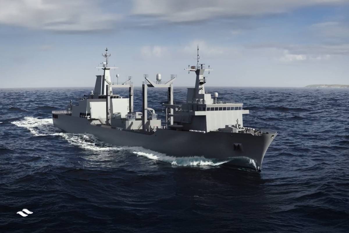 El nuevo Buque de Aprovisionamiento de Combate para la Armada est incluido entre los nuevos 31 programas (Navantia)