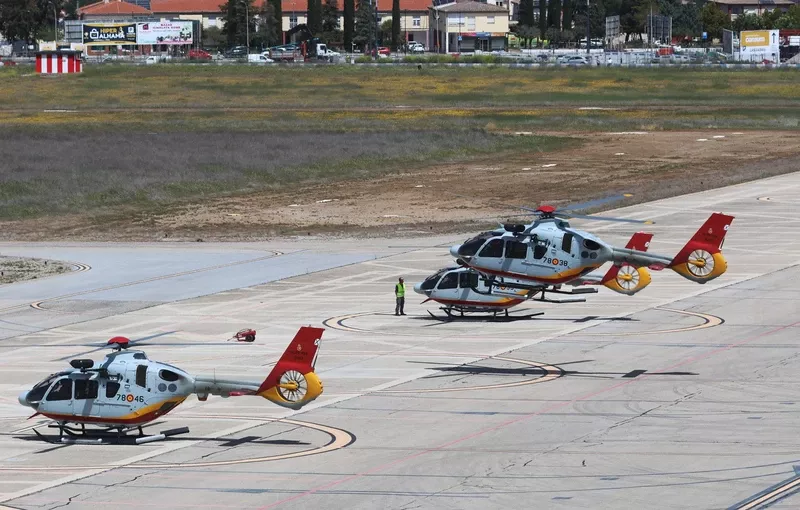 Tres de los hasta 11 Airbus Helicopters, de la primera serie, que dotarán a la Escuela Militar de Helicópteros. Foto: Julio Maíz Tres de los hasta 11 Airbus Helicopters, de la primera serie, que dotarán a la Escuela Militar de Helicópteros. Foto: Julio Maíz