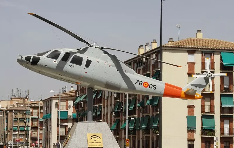 En la ciudad de Granada se conserva la célula de Sikorsky S-76C. Foto: Julio Maíz En la ciudad de Granada se conserva la célula de Sikorsky S-76C. Foto: Julio Maíz