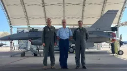 Personal argentino de visita en Estados Unidos por el programa del F-16. Foto: Fuerza Area Argentina