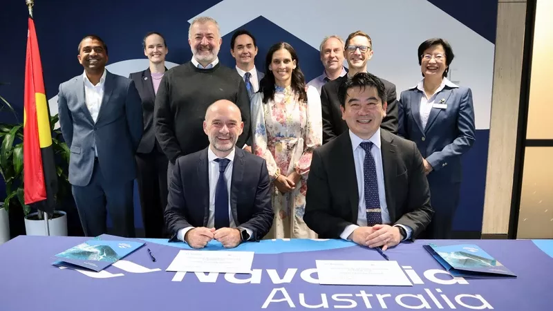 Firma del acuerdo. Foto: Navantia. Firma del acuerdo. Foto: Navantia.